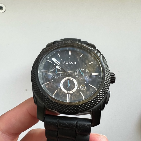 Fossil Machine Chronograph Black Silicone Watch - Picture 4 of 6